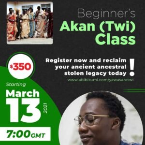 Beginner's (Akan) Twi Class - Taught by Yaw Asare