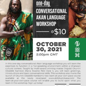 Video + PDF: One Day Conversational Akan Language Workshop