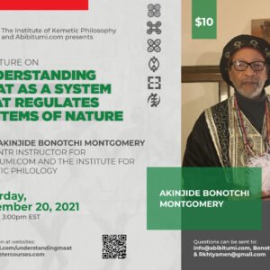 Recording: Understanding Maat as a System That Regulates Systems of Nature