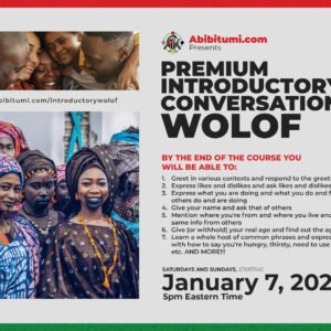 Premium Introductory Conversational Wolof 2023