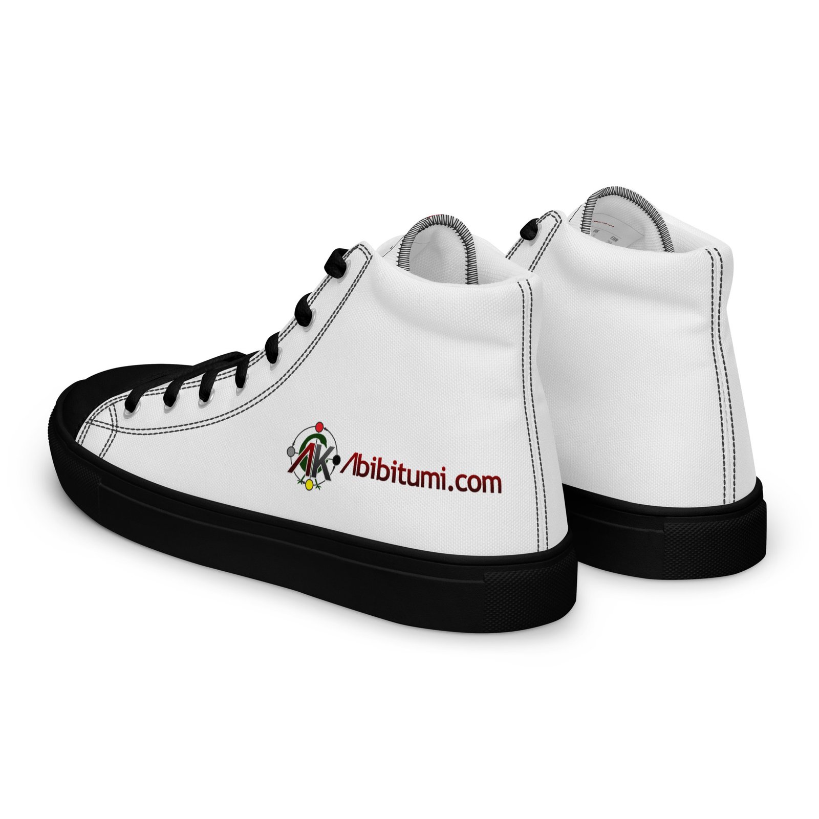 Men’s Abibitumi.com high top canvas shoes - Image 3