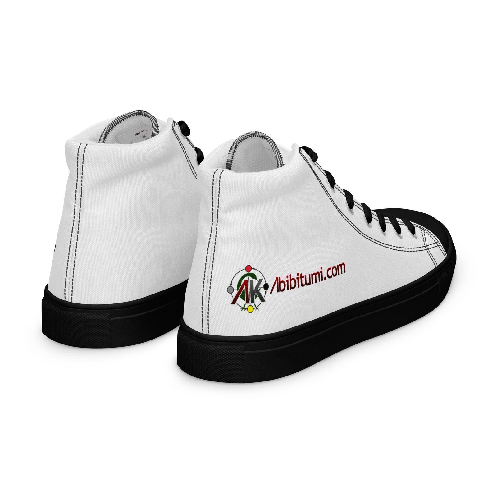 Men’s Abibitumi.com high top canvas shoes - Image 8