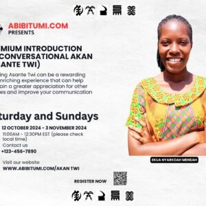 Premium Introduction to Conversational Akan (Asante Twi)