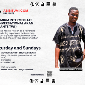 Premium Intermediate Conversational Akan (Asante Twi)