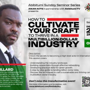 [FREE SEMINAR!] How to Cultivate Your Craft To Thrive in a Multi-Billion Dollar Industry