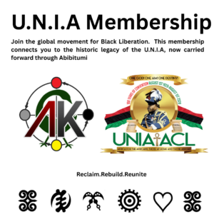Abibitumi Membership – Universal Negro Improvement Association (U.N.I.A.)