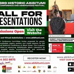 2025 Abibitumi Black Power Conference Student Presenter - Outside Ghana
