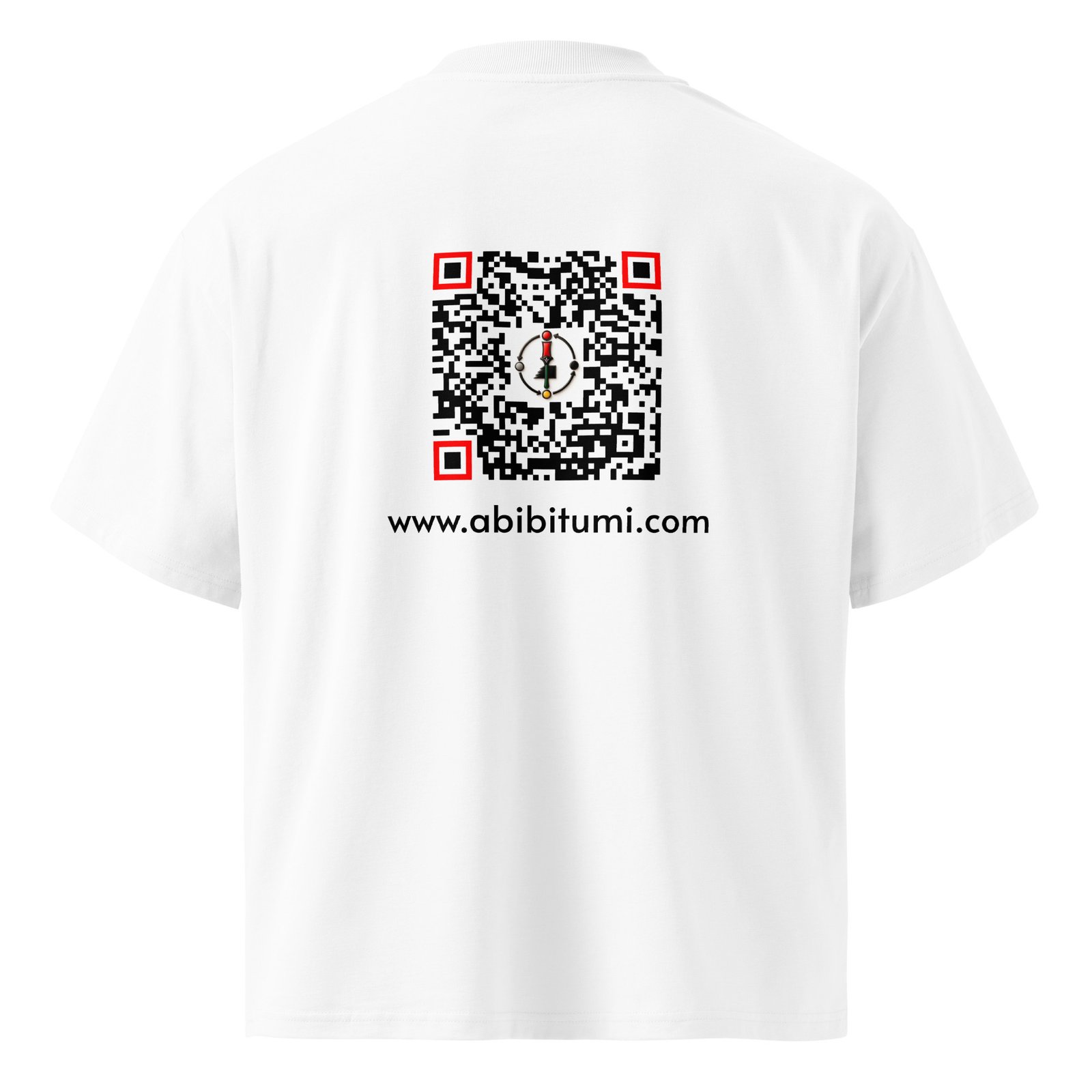 Abibitumi New Logo Unisex organic oversized high neck t-shirt - Image 2