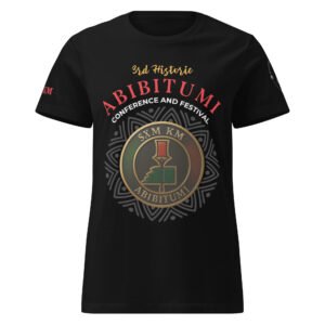 WOMEN’S ABIBITUMI CONFERENCE & FESTIVAL TEE - BLACK